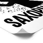 Saxophone Player | Musiker Poster (Ecke)