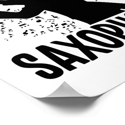 Saxophone Player | Musiker Poster (Ecke)