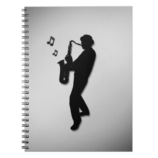 Saxophone Player Notizblock (Vorderseite)