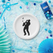 Saxophone Player Pappteller (Party)