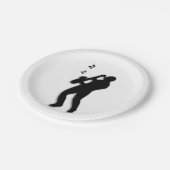 Saxophone Player Pappteller (Schrägansicht)