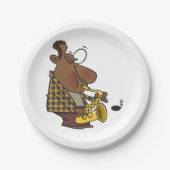 Saxophone Player Pappteller (Vorderseite)