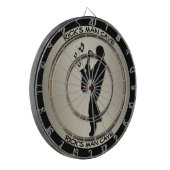 Saxophone Player Personal Man Cave Regulation Dartscheibe (Vorderseite Links)