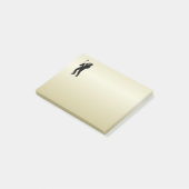 Saxophone Player Post-it Klebezettel (angewinkelt)