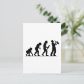 Saxophone Player Postkarte (Stehend Vorderseite)