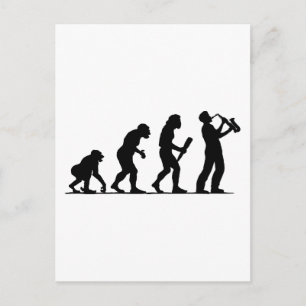Saxophone Player Postkarte