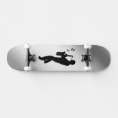 Saxophone Player Silver Skateboard (Horizontal)