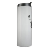 Saxophone Player Silver Thermosbecher (Nach links gedreht)