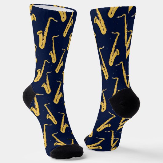 Saxophone Player Socken (Gewinkelt)