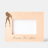 Saxophone Player Woman Etched Frames - Custom Text Geätzte Rahmen (Vorderseite)