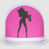 Saxophone Player Woman Schneekugeln (Vorderseite)