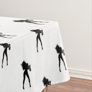 Saxophone Player Woman Tableclout - Farbe auswähle Tischdecke