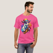 Saxophone Playing Goat With Sunglasses T-Shirt (Vorne ganz)