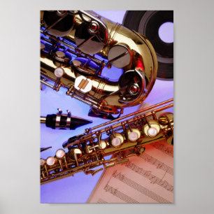 Saxophone Poster