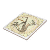 Saxophone Rhythm Fliese (Seite)