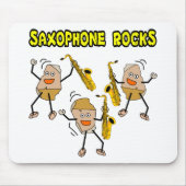 Saxophone Rocks Mousepad (Vorne)