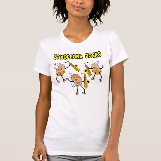 Saxophone Rocks T-Shirt (Vorderseite)