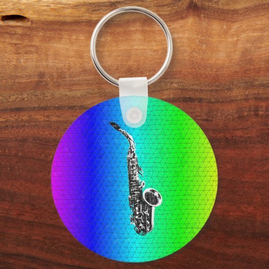 Saxophone Schlüsselanhänger (Vorderseite)