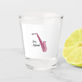 Saxophone Shot Glass Schnapsglas (Vorderseite)