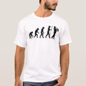 Saxophone-Spieler-Evolution T-Shirt (Vorderseite)