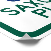 Saxophone Spieler Parken Poster (Ecke)