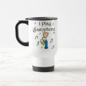 Saxophone-Spieler-Tasse Reisebecher (Links)