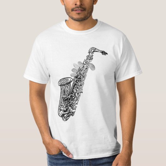 Saxophone-T - Shirt (Vorderseite)