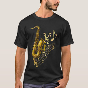 Saxophone T - Shirt für Musikfans