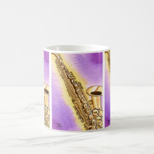 Saxophone-Tasse Kaffeetasse (Mittel)