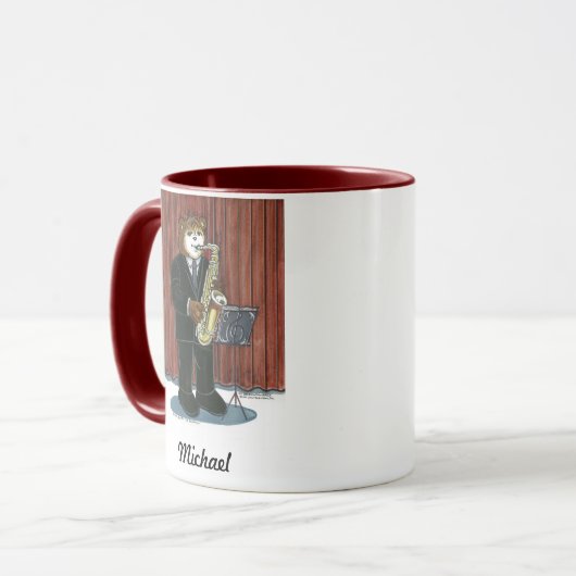 Saxophone-Tasse Tasse (Vorderseite Links)