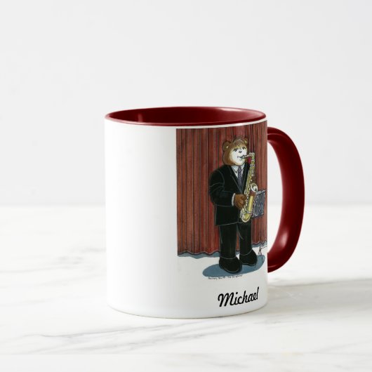 Saxophone-Tasse Tasse (VorderseiteRechts)