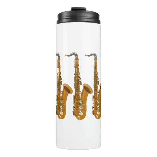 Saxophone Thermosbecher (Vorderseite)