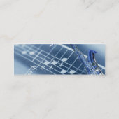 Saxophone-Visitenkarte Mini Visitenkarte (Rückseite)