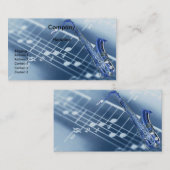 Saxophone-Visitenkarte Visitenkarte (Vorne/Hinten)