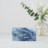 Saxophone-Visitenkarte Visitenkarte (Stehend Vorderseite)