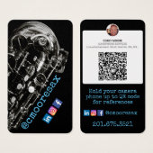 Saxophone Visitenkarten (Vorne & Hinten)