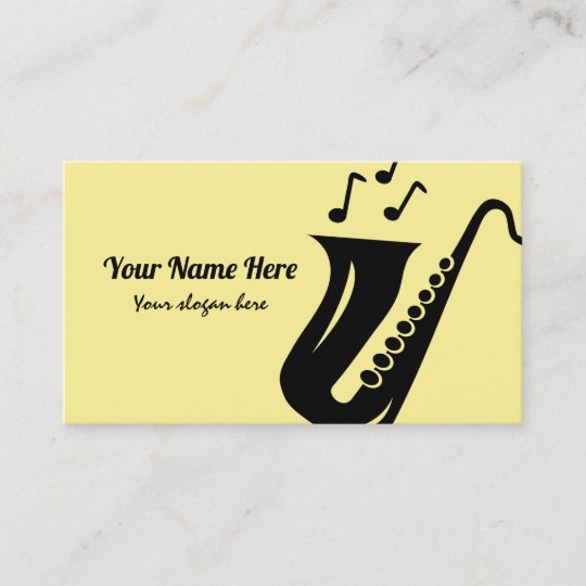 Saxophone Visitenkarten Vorlage Fur Musiker Visitenkarte Zazzle De