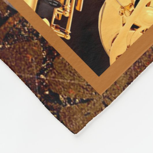 SAXOPHONE - WENN WÖRTER MUSIKSPRECHEN VERSAGT WERD FLEECEDECKE (Ecke)