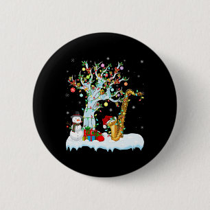 Saxophone Xmas Element Tree Lighting Saxophon Chr Button