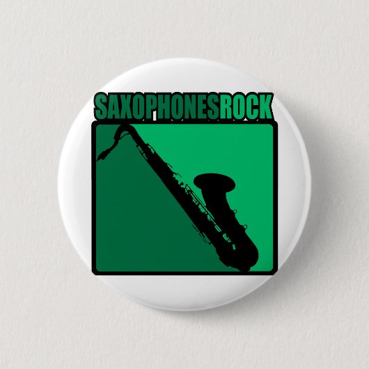 Saxophones Rock! Button (Vorderseite)