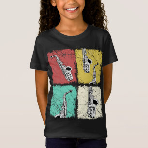 Saxophonist Geschenk Männer Frauen Jazz Musik Sax T-Shirt
