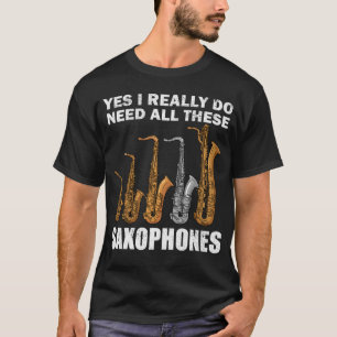 Saxophonist gibt Jazzmusikgeschenk Frauen Saxophon T-Shirt