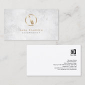 Saxophonist Gold Saxophon Icon Business Card Visitenkarte (Vorne/Hinten)
