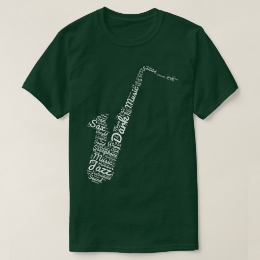 Saxophonist Jazz Music Saxophone T-Shirt (Design vorne)