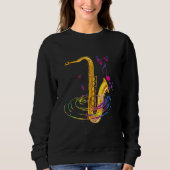 Saxophonist Jazz Saxophone Instrumentalist Sweatshirt (Vorderseite)