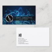 Saxophonist, kühne saxophone Icon Business Card Visitenkarte (Vorne/Hinten)