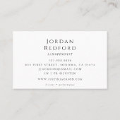 Saxophonist Musician Music Teacher Visitenkarte (Rückseite)