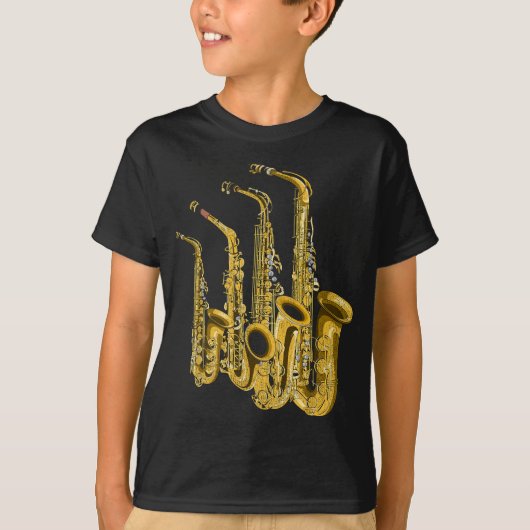 Saxophonist Musikinstrument Saxophon Player Sa T-Shirt (Vorderseite)