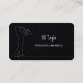 Saxophonist Premium Visitenkarte (Vorderseite)