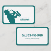 Saxophonist Visitenkarte (Vorne/Hinten)